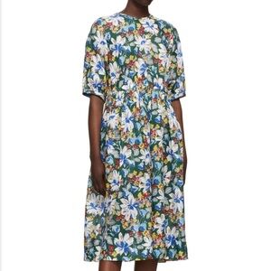 YMC Multicolor Floral Midi Dress